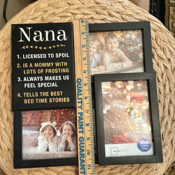 Nana Photo college Frame for 4x6”photos! Total size= 10.5”square Makes a great🎁! - Picture 7 of 7